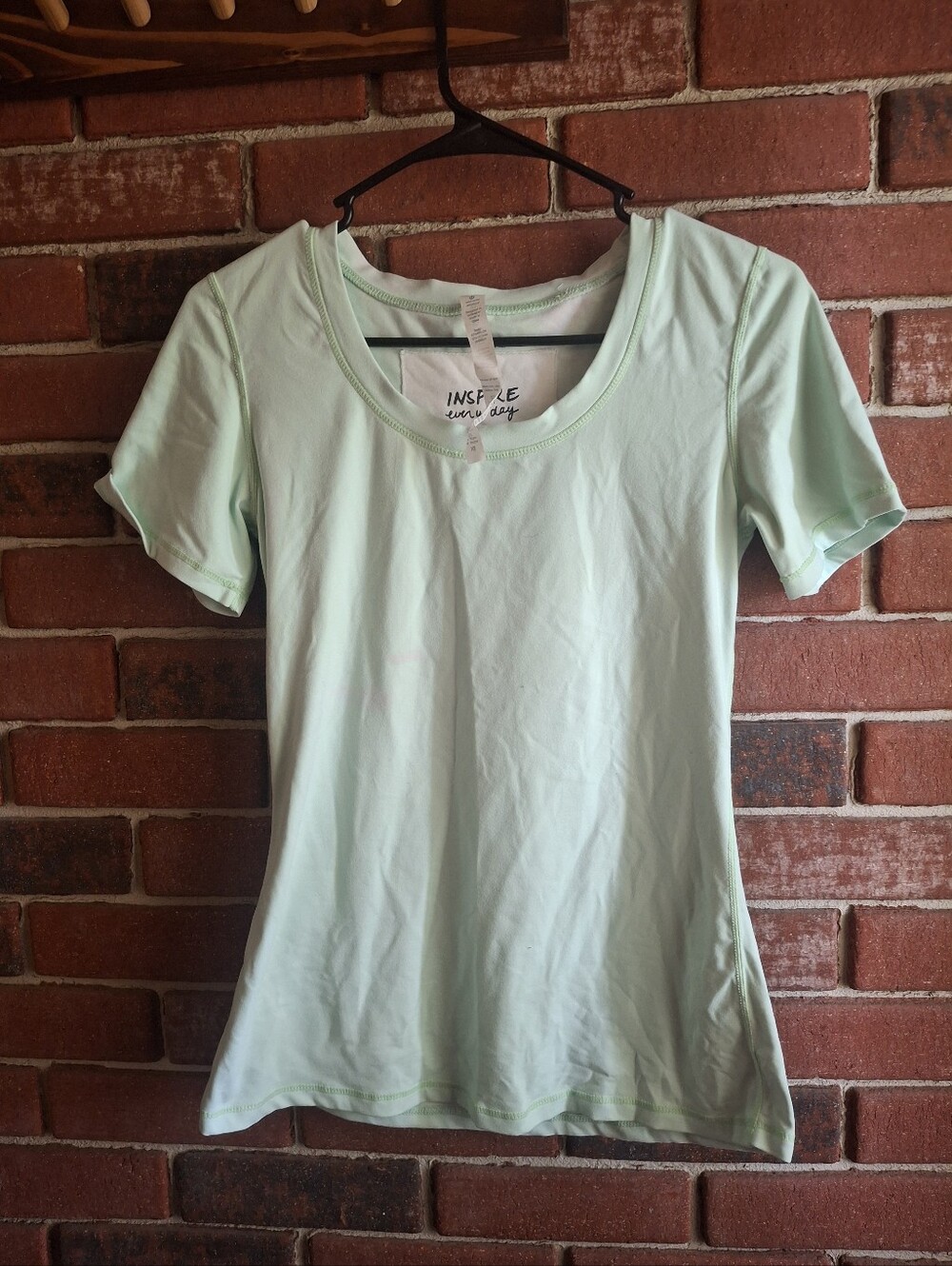 lululemon athletica Light Mint Scoop Neck Short Sleeve Tee